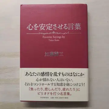 마음을 안정시키는 말