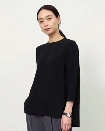 soeju A라인 튜닉 블라우스 사이즈 S 블랙