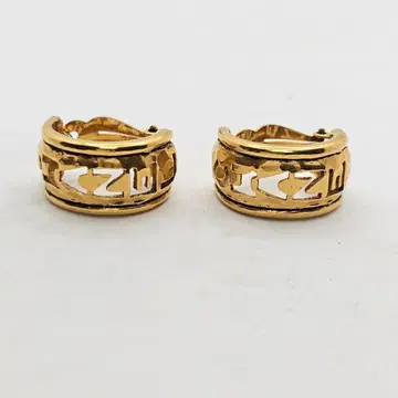 레어 로고 시스루 조각 후프 귀찌 빈티지