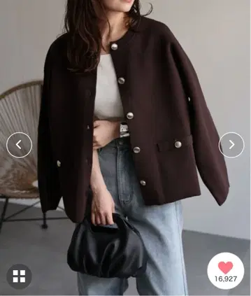 미사용 ap retro 메탈 버튼 니트 가디건