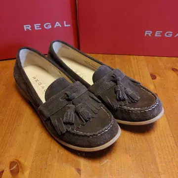 새상품급! REGAL 리갈 다크 브라운 프린지 로퍼 24