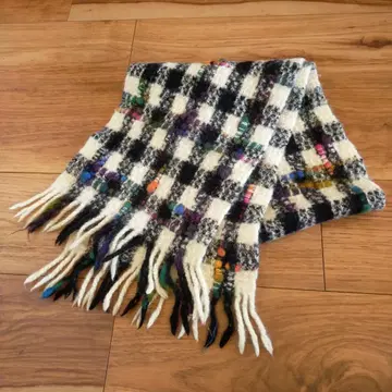 새상품급 체크 머플러 컬러풀