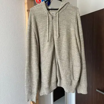 LLBean 니트 지퍼 후드티