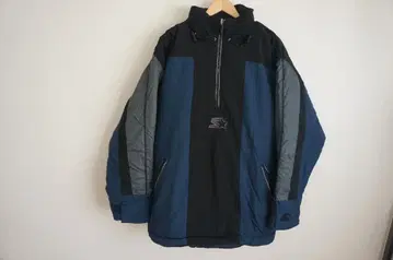 90s 스타터 하프 지퍼 아노락 자켓 L/네이비/블랙