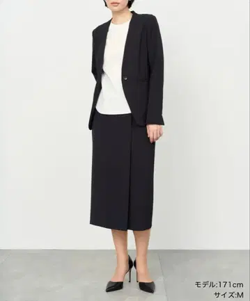 soeju 소 스트레치 파인 노카라 자켓 M 네이비