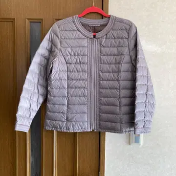 그레이 경량 다운 자켓