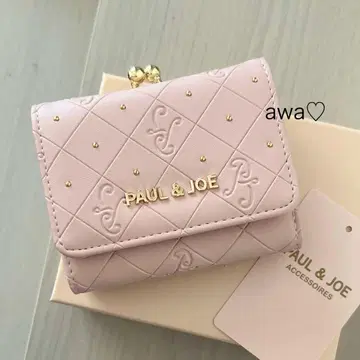 새상품 폴앤조 지갑 핑크 가마구치