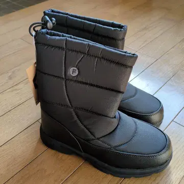 SIXSFACE 블랙 퀼팅 숏부츠