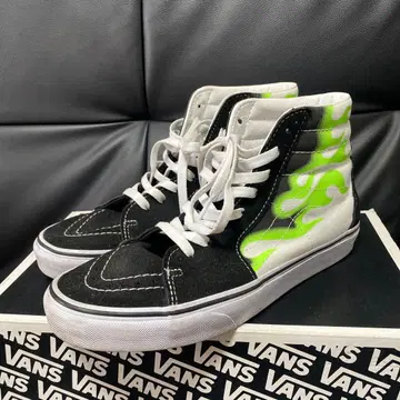 VANS 프레임 패턴 하이컷 스니커즈 26.5