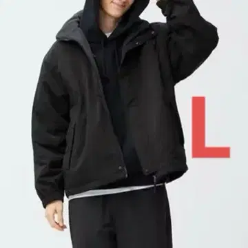 GU 안감 플리스 리버서블 블루종 NT+E L 블랙