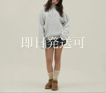 andmary Heart loose knit gray