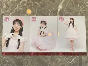 AKB48 멤버 리퀘스트 동경의 의상 브로마이드 3종 컴프 아키야마 유나