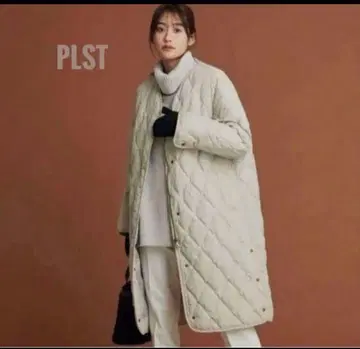 [ 새상품급 ] PLST 플라스테 퀼팅 코트 베이지 M
