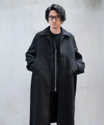 MB 하이엔드 에어리 카르제 트위드 코트 블랙 L 사이즈