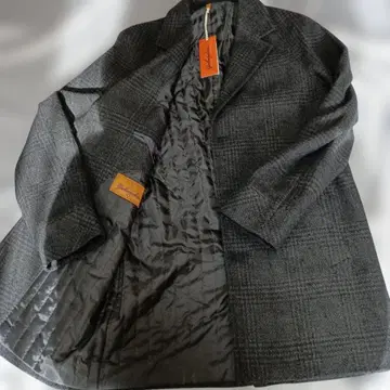 개버딘 그레이 체스터 코트 미사용