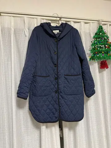 스위트 마미 퀼팅 마마 코트 L 대커 포함 네이비