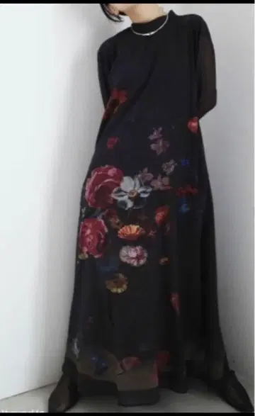 AMERI 더 멧 플라워 드레스 블랙 M