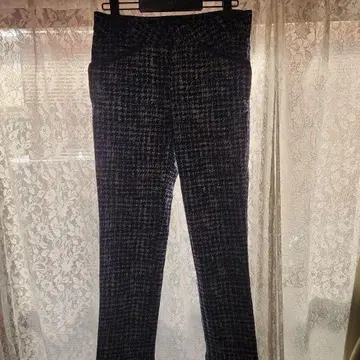 AG 네이비 화이트 하운드 투스 팬츠