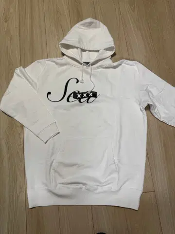 WIND AND SEA GOD SELECTION XXX 화이트 후드티