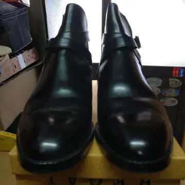 블랙 버클 숏부츠