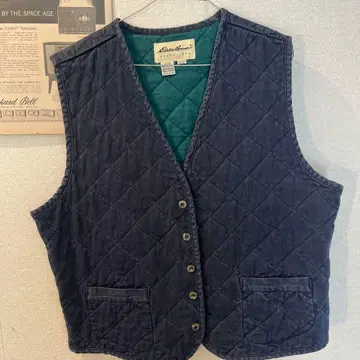 Eddie Bauer 네이비 퀼팅 베스트 M