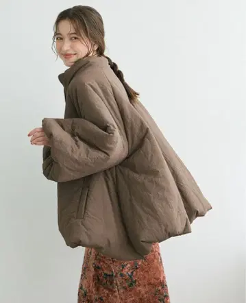 [ 즉시 배송 완판템 ] 충전솜 아우터 브라운 an chic 코트 퍼피