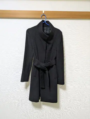 블랙 코트 M 벨트 포함