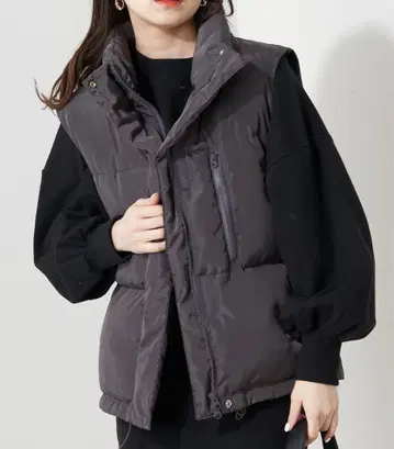 chico 리버서블 미들 충전솜 베스트