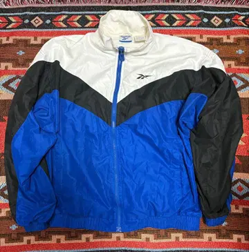 Reebok 나일론 자켓 파랑/화이트/블랙