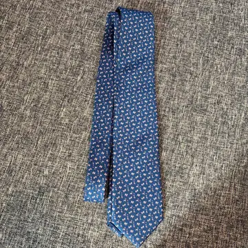 CRICKET 네이비 새끼 고양이 패턴 넥타이