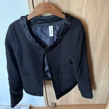 PARLMASEL 노카라 자켓 38 블랙