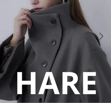 HARE 울리테크 2way 미들 코트 그레이15