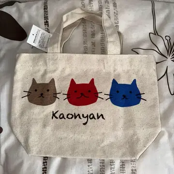 미사용품 토트백 냥코 고양이
