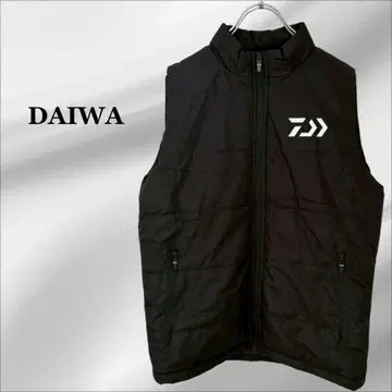 [ 다이와 ] 퀼팅 베스트 [ M ] 블랙 로고 낚시 아웃도어
