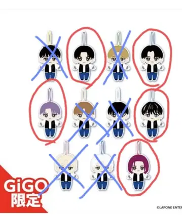 INI 마스코트 봉제 인형 5종 묶음 판매