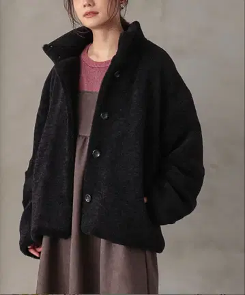 누아르 보아 자켓 블루종 아우터 코트