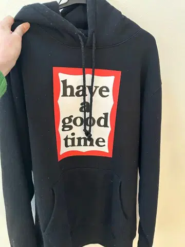 have a good time 블랙 후드티 M