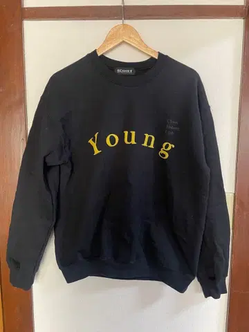 Chaos Fishing Club 블랙 맨투맨 BEAMS