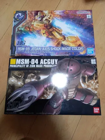 HG RGM-89 제간 & MSM-04 아가이 세트