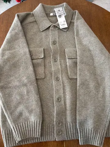 유니클로 U 라무 니트 자켓