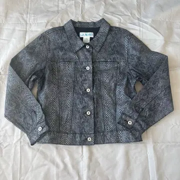 90s snake 프린트 vintage 데님 자켓