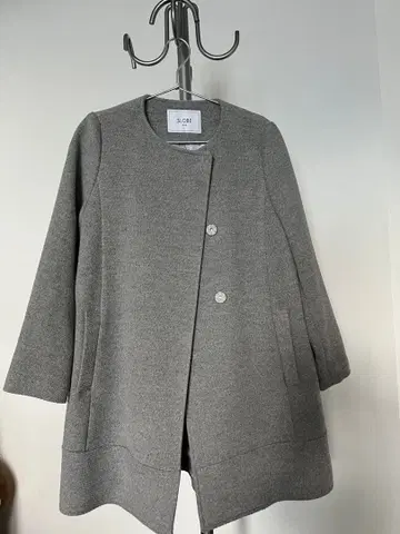 SLOBE iENA 그레이 노카라 자켓