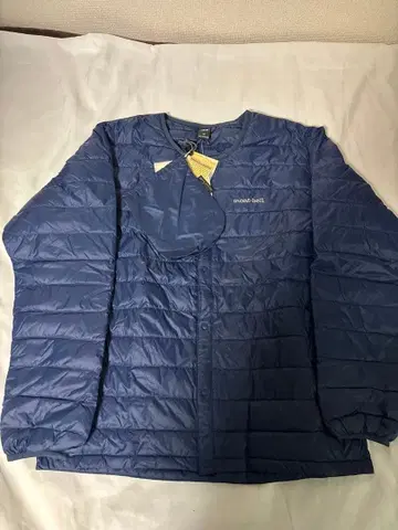 새상품 montbell 스페리오 다운 라운드넥 자켓 M 네이비