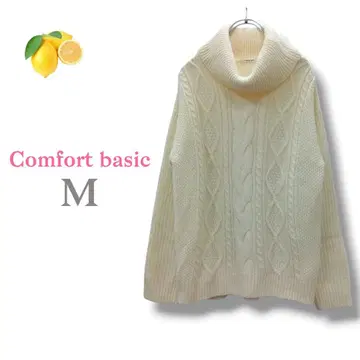 2 [컴포트 베이직] 아이보리 가을/겨울 [M] 긴팔 스웨터 터틀넥