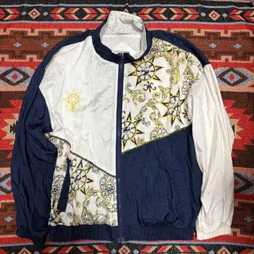 WESTSIDE 나일론 자켓 네이비/화이트