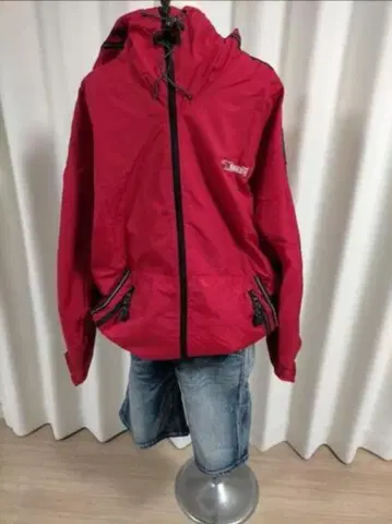 Bear USA 후드 부착 레드 점퍼