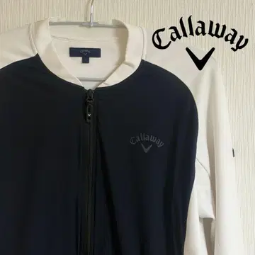 캘러웨이 집업 자켓 네이비/화이트