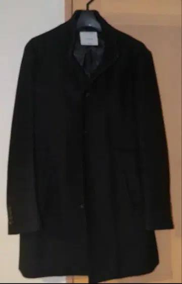 lana 블랙 울 코트