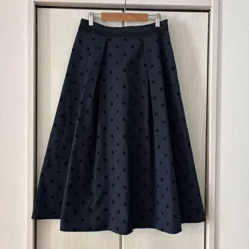 리플렉트 세탁 가능한 도트 타프타 플레어 스커트 L 1204