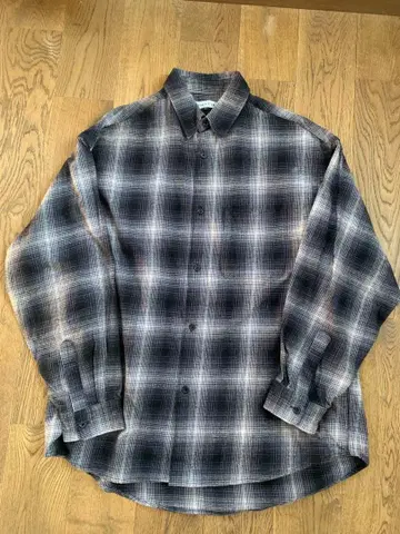 FREAK'S STORE 릴랙스핏 옴브레 체크 플란넬 셔츠